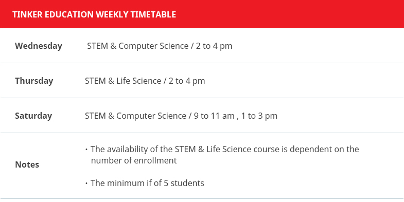 TINKER-EDUCATION-WEEKLY-TIMETABLE